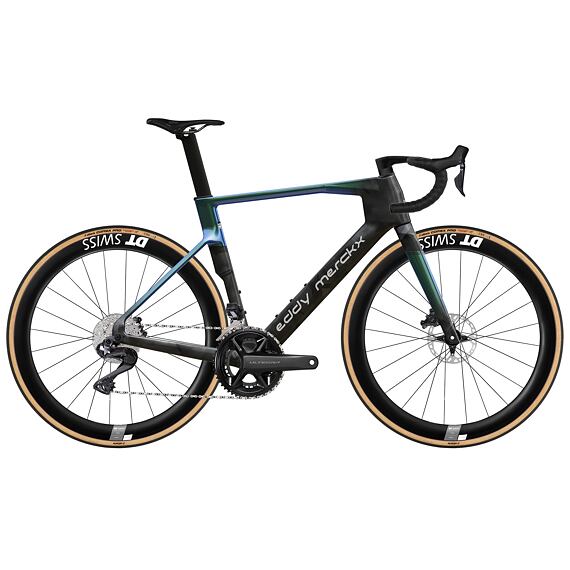 EDDY MERCKX Wheel 525R Ultegra Di2 UD Carbon/Mystic Peacock/Silver Metallic