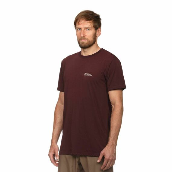 HORSEFEATHERS tee SS ROOTER burgundy