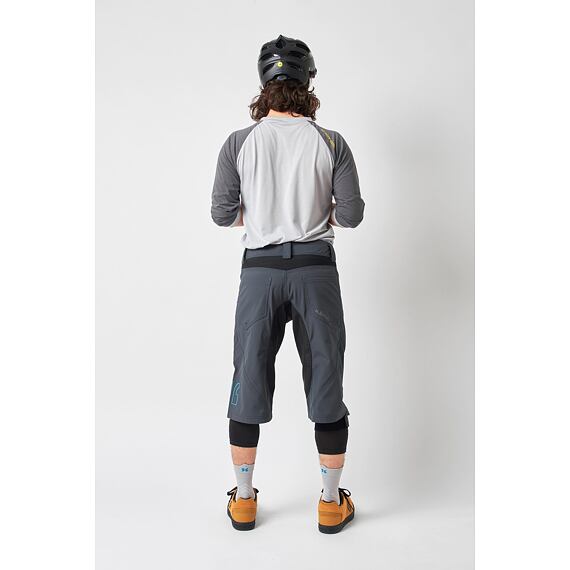 DIRTLEJ shorts TRAILSCOUT Waterproof steel blue/lime