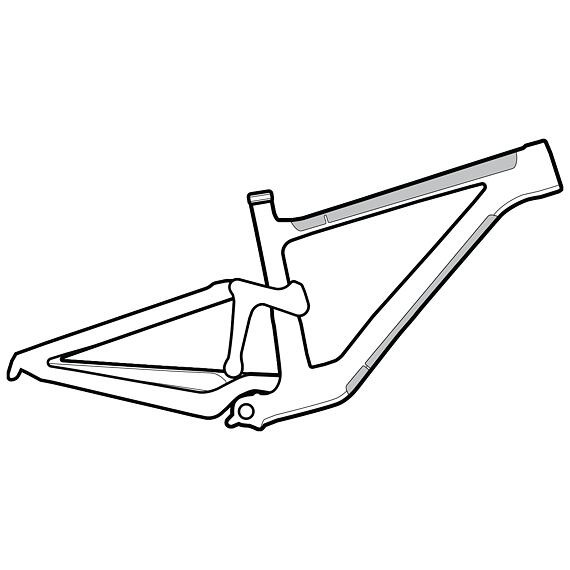 LIZARD SKINS Large Frame Protector Carbon Leather