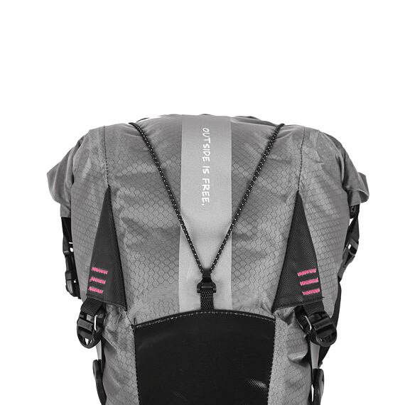 WOHO saddlebag X-TOURING DRY BAG Honeycomb Iron grey M