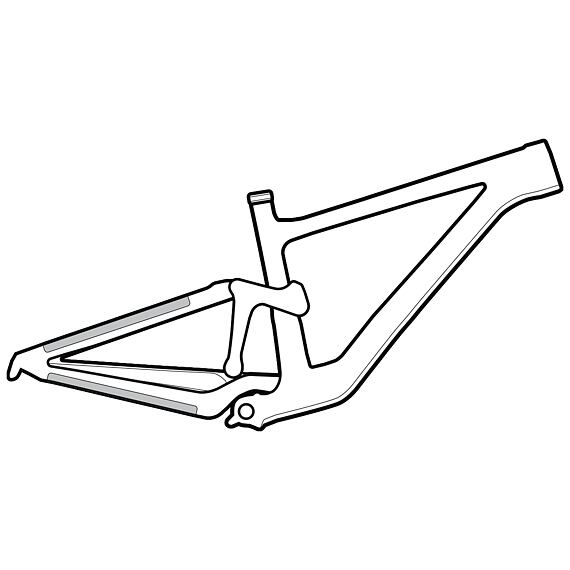 LIZARD SKINS Small Frame Protector Carbon Leather