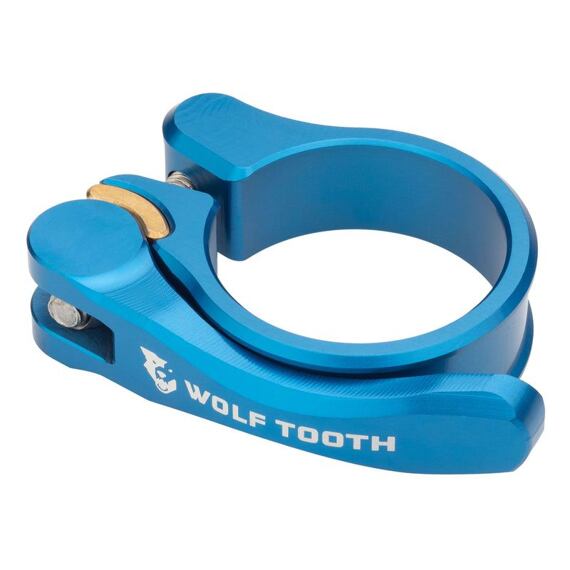 WOLF TOOTH seatpost clamp 34.9mm blue Quick Release