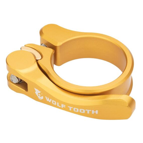 WOLF TOOTH seatpost clamp 34.9mm gold Quick Release