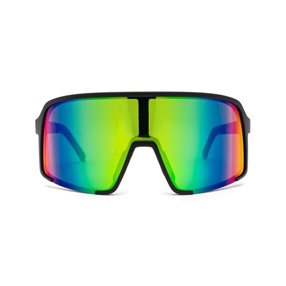 HORSEFEATHERS glasses MAGNUM matt black/mirror green