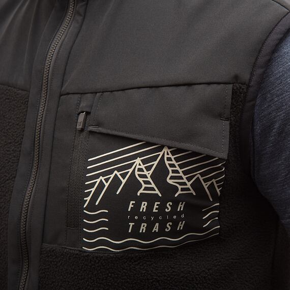 FT MEN'S FLEECE VEST BLACK