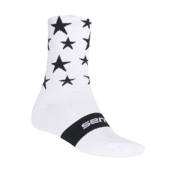 SENSOR STARS SOCKS WHITE/BLACK