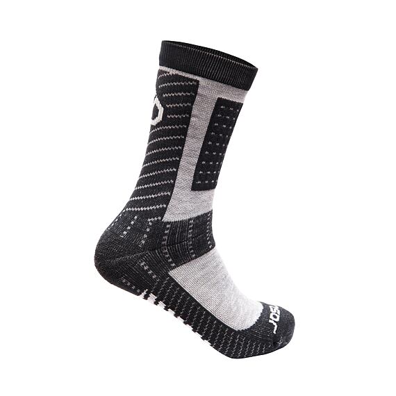 SENSOR SOX PRO MERINO CREW black/grey