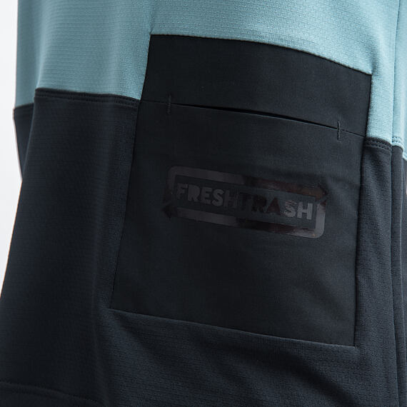 FT WOMEN'S HORIZON POCKET SHORT SLEEVE JERSEY MINT/BLACK