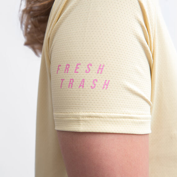 FT WOMEN'S HORIZON POCKET SHORT SLEEVE JERSEY SAND/BLACK