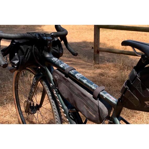 AMS protective sticker- ROAD/GRAVEL - Bikepacking / white