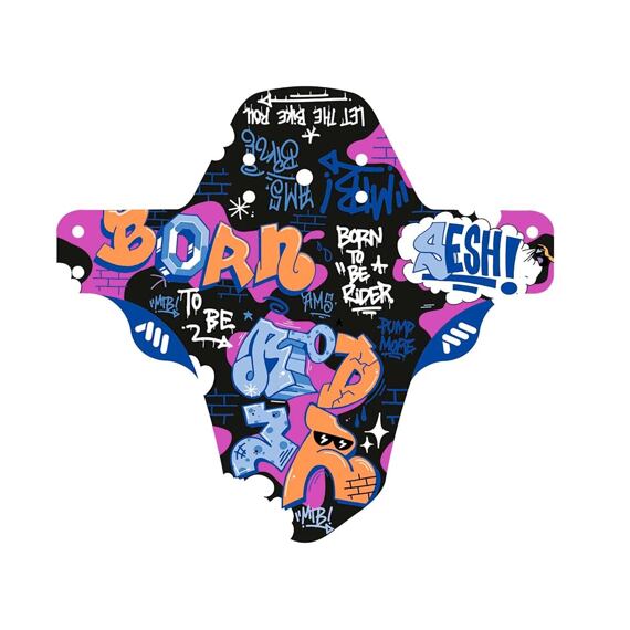 AMS Mudguard Born To Be Rider Blue