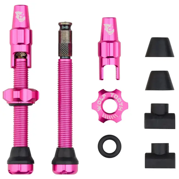 WOLF TOOTH valves Tubeless Valve Stem Kit Clik Valve 44mm pink