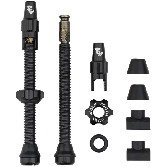 WOLF TOOTH valves Tubeless Valve Stem Kit Clik Valve 60mm black