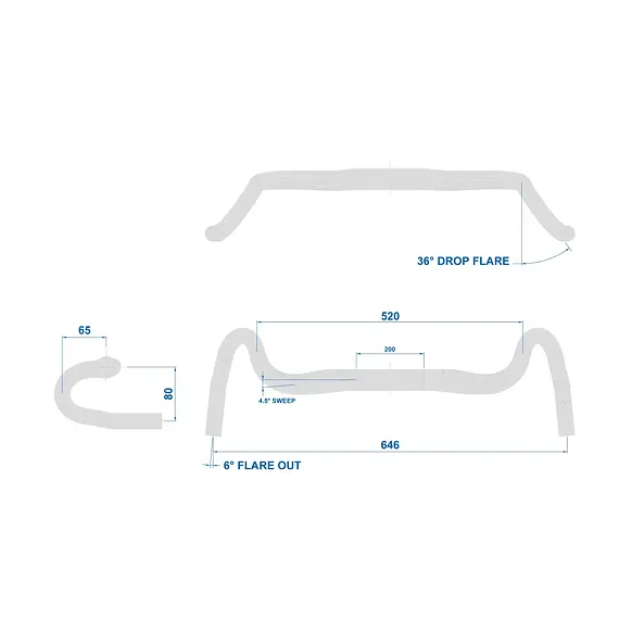 RITCHEY handlebar WCS BEACON XL Blatte 52