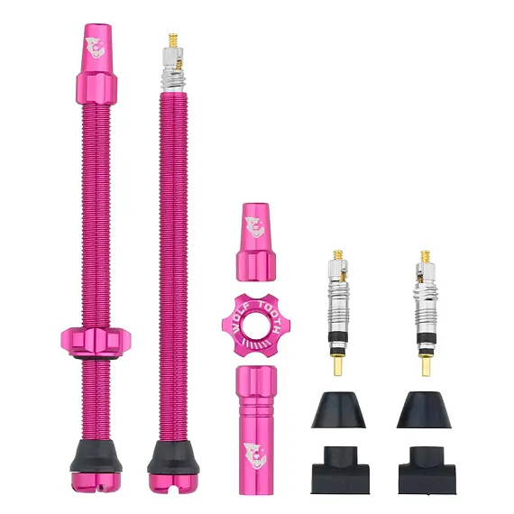 WOLF TOOTH Tubeless Valve Stem Kit 80mm pink