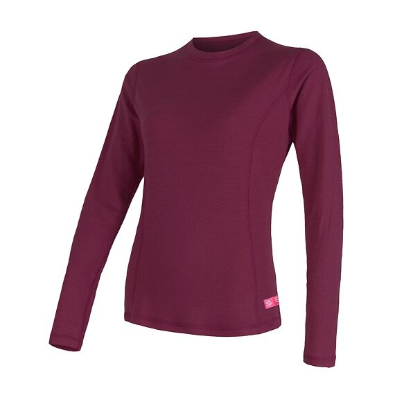 SENSOR MERINO DF TEE LS WOM LILLA
