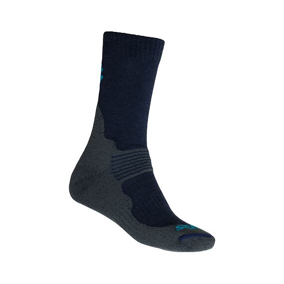 SENSOR EXPEDITION MERINO WOOL SOCKS GREY/BLUE