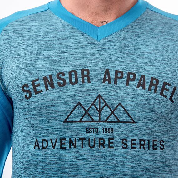 SENSOR CYKLO CHARGER MEN JERSEY LS blue