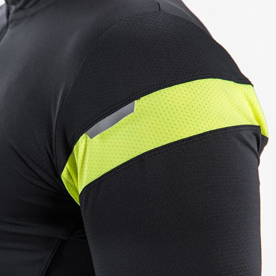 SENSOR CYKLO COOLMAX CLASSIC MEN JERSEY SS ZIP true black