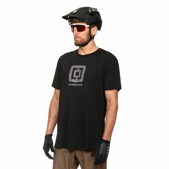 HORSEFEATHERS TEE SS SPIKE black