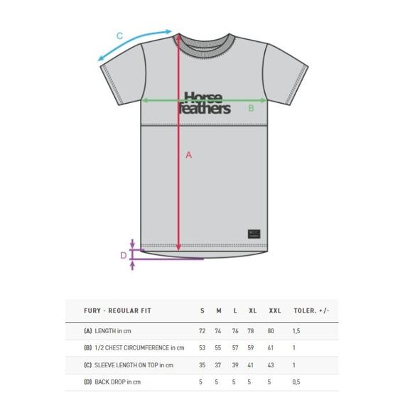 HORSEFEATHERS tee SS FURY burgundy