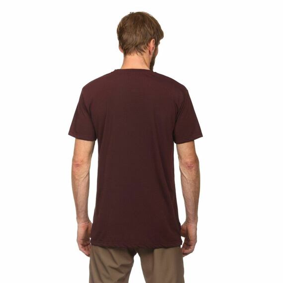 HORSEFEATHERS tee SS ROOTER burgundy