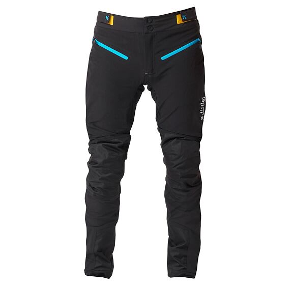 DIRTLEJ pants TRAILSCOUT Half & Half Long black/tyrkys