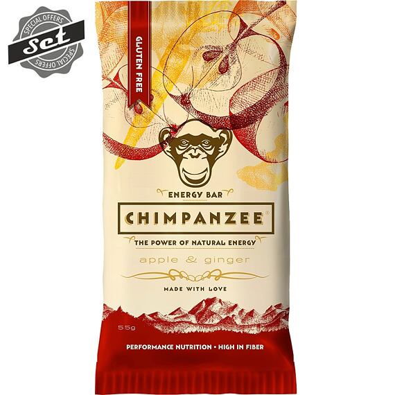CHIMPANZEE  ENERGY BAR Apple-Ginger 55g