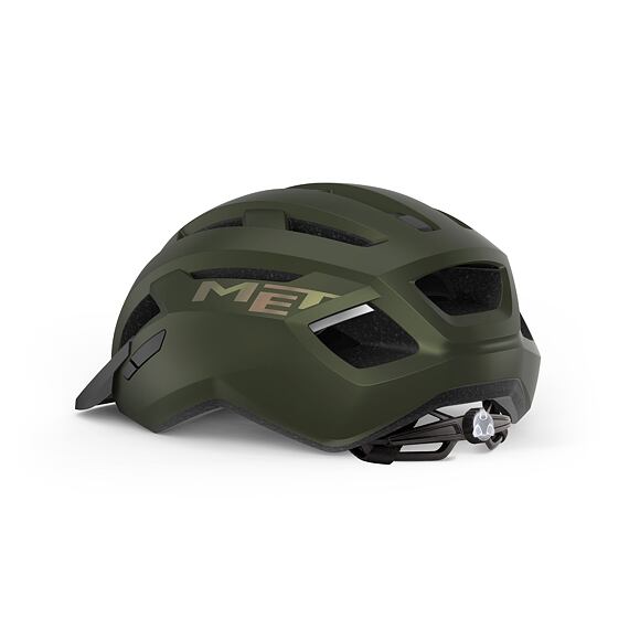 MET helmet ALLROAD olive iridescent -56/58