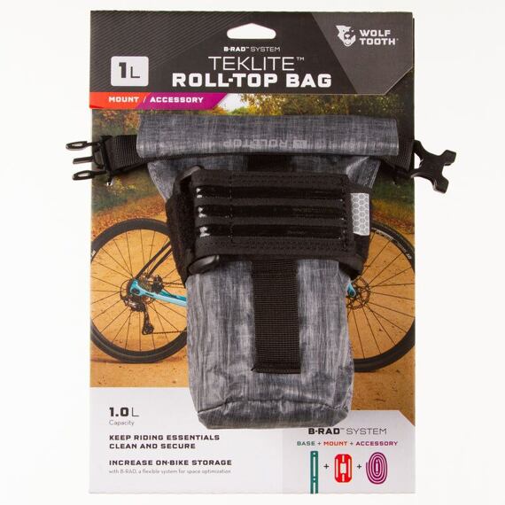 WOLF TOOTHTEKLITE ROLL-TOP BAG with adapter grey 1L