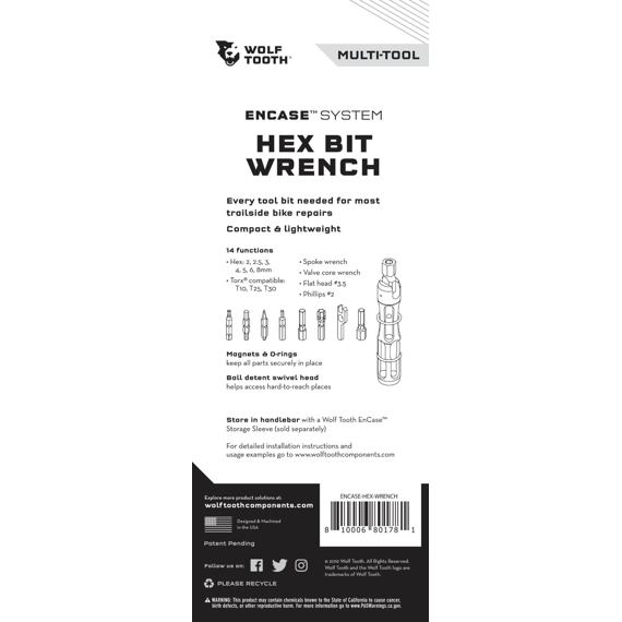 WOLF TOOTH multitool ENCASE SYSTEM BAR KIT ONE