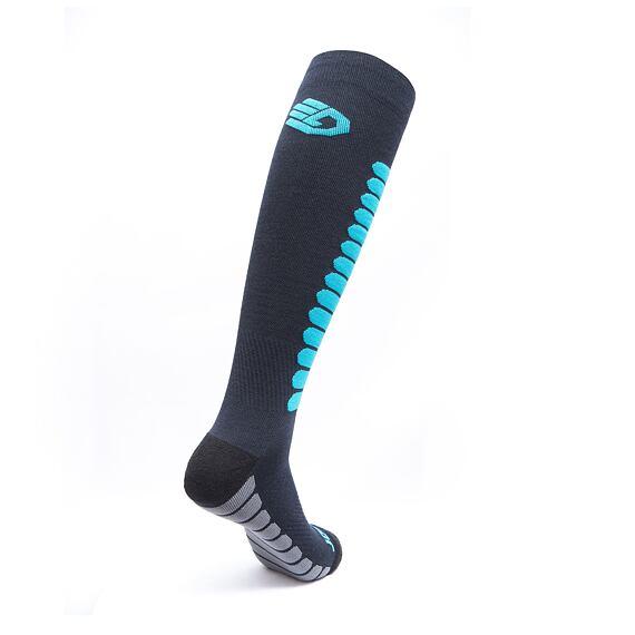 SENSOR SOX GRY/BLU ZERO MERINO