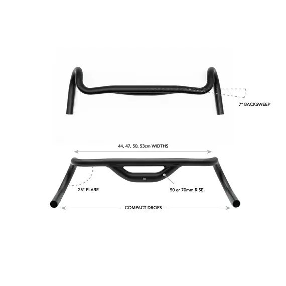 REDSHIFT handlebar Top Shelf 47cm, 50mm rise