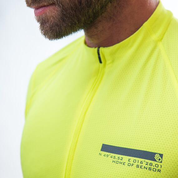 SENSOR CYCLE jersey MEN neon yellow COOLMAX ENTRY