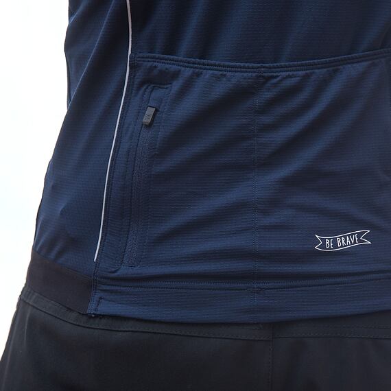 SENSOR CYCLE jersey full zip MEN deep blue COOLMAX RACE