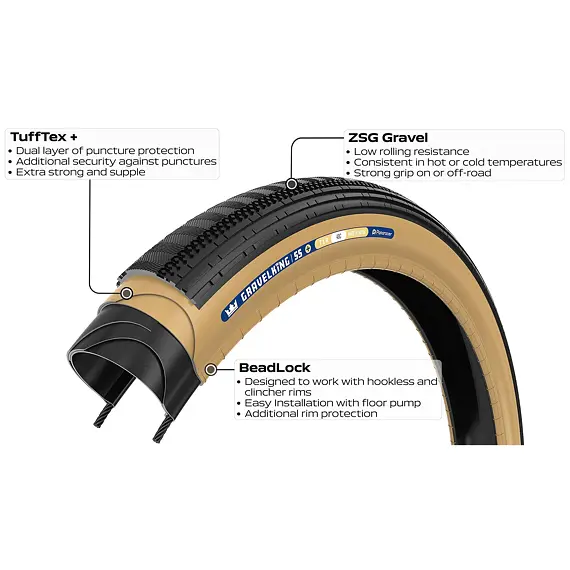 PANARACER tire GRAVELKING SS + 700x45 black