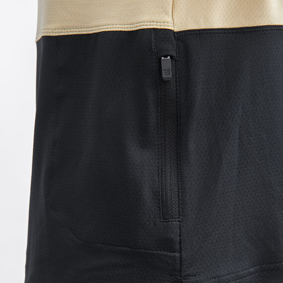 FT WOMEN'S HORIZON POCKET SHORT SLEEVE JERSEY SAND/BLACK