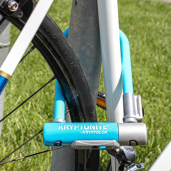 KRYPTONITE lock Kryptolok Mini-7 + Flex-Frame blue