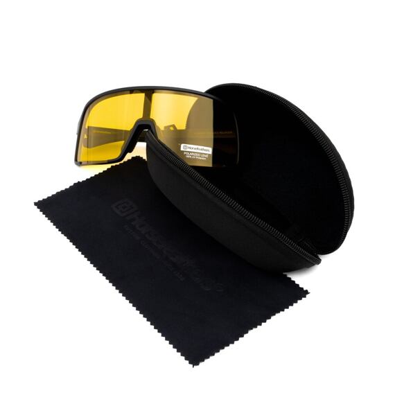 Horsefeathers Photochromic Cycling Glasses Magnum - matt black/yellow