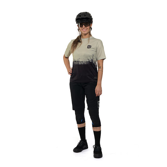 Horsefeathers Quantum women's cycling jersey Silver birch/black