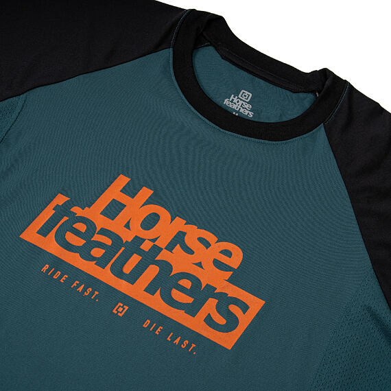 Horsefeathers Spike Kids' Cycling Jersey Petrol/Black