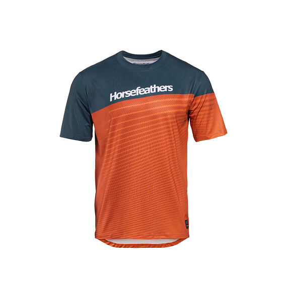 Horsefeathers Quantum Men's Jersey Petrol/Burnt Orange