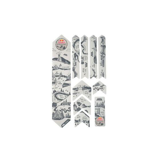 AMS protection stickers - EXTRA - RedBull Hardline Dark/Grey