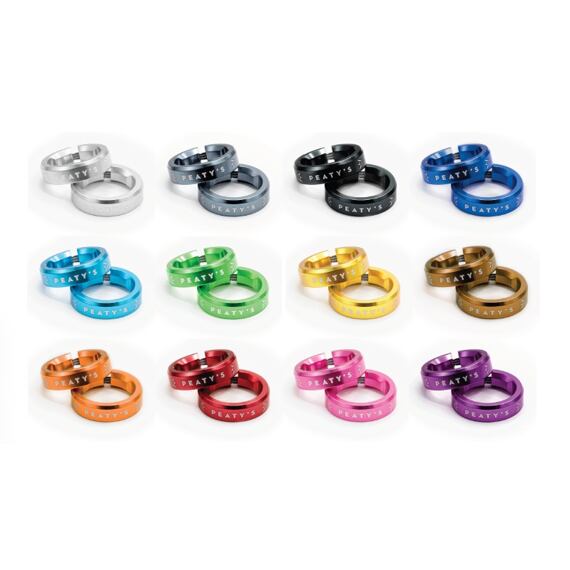 Peaty's Monarch Knurl Thin Turquoise Grips