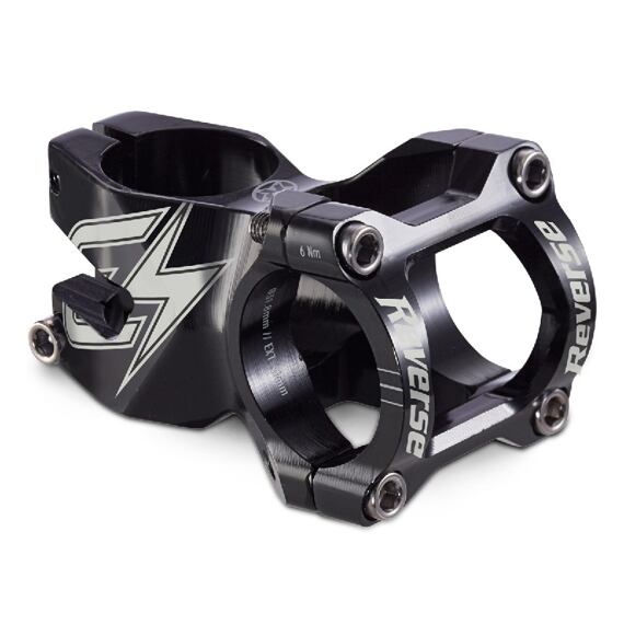 Stem Reverse E-Black One D-2 35 mm / 31.8 mm Black / Grey cap, bolt