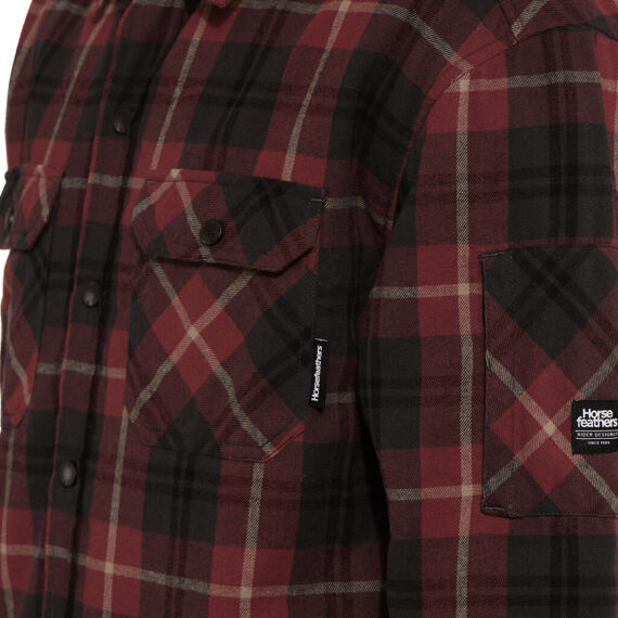 HORSEFEATHERS shirt DOUGH INSULATED redwood