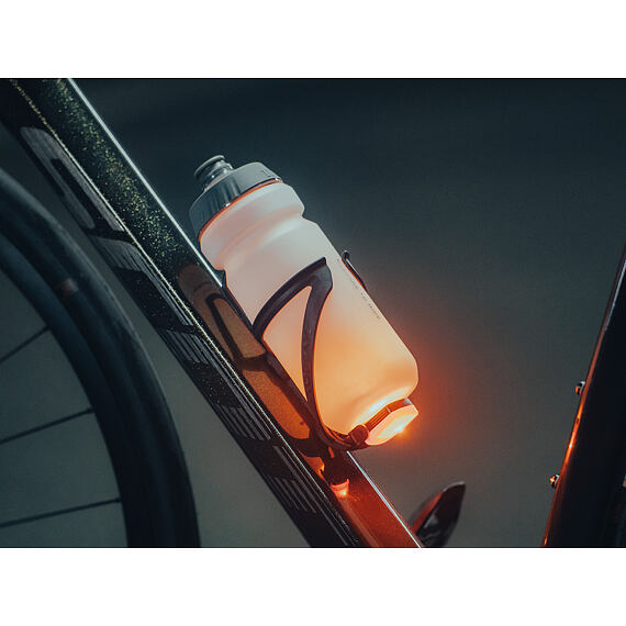 TOPEAK iGLOW bottle cage with integrated light, including bottle