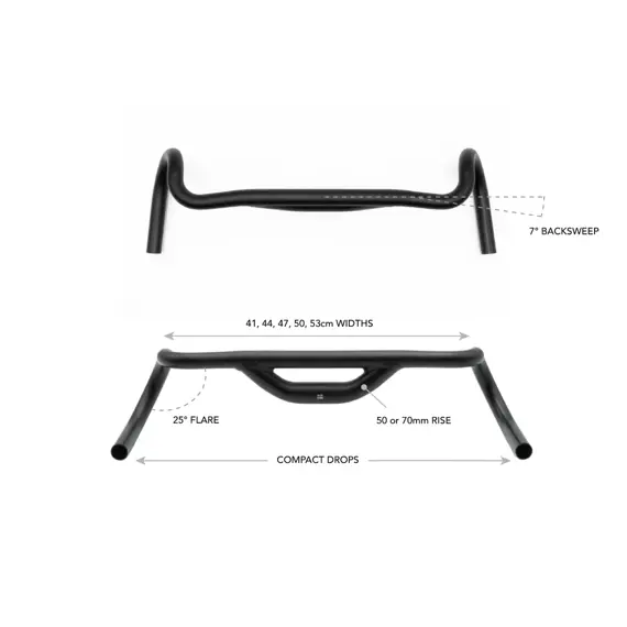REDSHIFT handlebar Top Shelf 47cm, 70mm rise