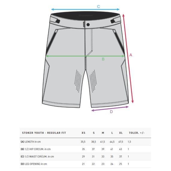 HORSEFEATHERS children's shorts STOKER YOUTH black